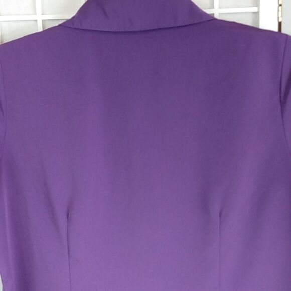 Notations Woman Blouse – Purple – Button Down – Plus 1X - Picture 7 of 8